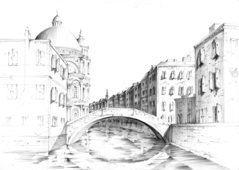 Rysunek przedstawiający most